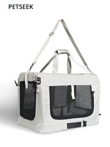 PETSEEK | Portable Foldable Pet Carrier Bag for Travel and Car Use