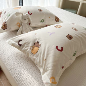 Full Cotton Pillowcase One-Pair Package Pure Cotton Pillowcase 40 X60cm Home Pillow Insert Liner Cover 50 X80cm48x74cm