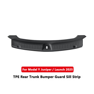 For Tesla Model Y Juniper Launch 2025 Trunk Threshold Strip TPE Rear Cargo Anti Scratch Protector Cover Car Interior Accessories