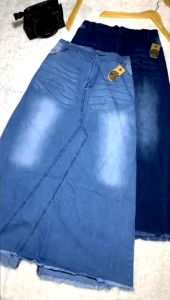 Rok Jeans Street Wanita Terbaru – Rok Jeans Panjang – Rok Jeans Jumbo Wanita – Rok Span Denim Wanita Terbaru – Rok Jeans Rawis BestSeller Termurah