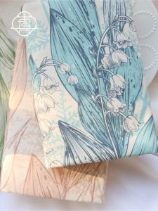 Soft Gentle Handmade French Bellflower Cloth Book Cover A5A6 Notebook Journaling Sticker Booklet Creative Cultural Goods