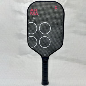 High elasticity ARMA dual density core foam hot press formed titanium wire carbon fiber pickleball paddle