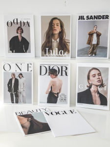 INS Internet Celebrity Magazine Book Photo Props English Book Photography Background Soft Furnishings Card Fashion Cover Magazine