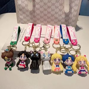 Gantungan Kunci SailorMoon Keychain Karakter Kartun Sailor Moon Mercury Jupiter Mars Venus