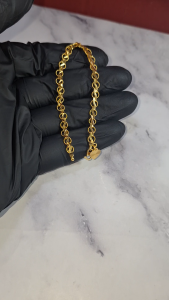 5.68GM-916 GOLD MRT BRACELET-916 FANCY BRACELET-916 GELANG EMAS-916 FANCY GELANG-916 INDIAN BRACELET-916 LADIES GELANG-916 BRACELET EMAS-916 GOLD-MAANOH PATHER