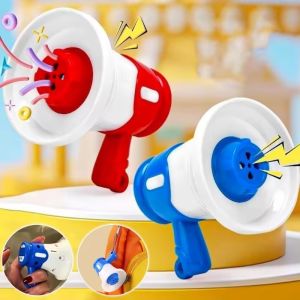 Creative Retro Loudspeaker Music Trumpet Key Chain Commemorate Mini Player Handheld Speakers Kids Toy Gift