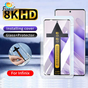 One-click Installation Full Cover Curved HD Clear Tempered Glass For infinix Zero 30 40 Note 40 Hot 50 Pro + Plus Tecno Camon 30s 40 Pro 4G 5G Anti Blue Light Anti Spy Privacy Screen Protector Film