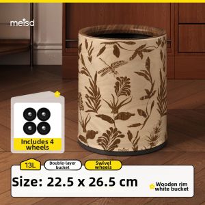 MEISD | Retro Large Capacity Trash Can