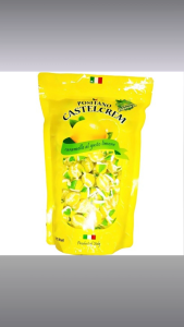 Positano Castelcrème Lemon Candy 750g – Premium Italian Mediterranean Lemon Hard Candy | Gluten-Free Allergen-Free Individually Wrapped