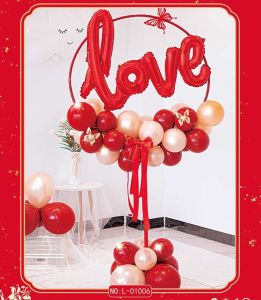 Set trụ bóng trang trí tiệc cưới cầu hôn lãng mạn