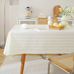Waterproof And Oil-Resistant Tablecloth Cotton Linen Small Fresh Daisy Floral Pattern