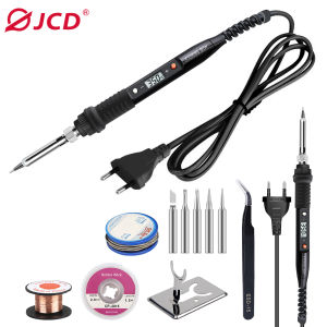 JCD 80W Electric Soldering iron 110V 220V temperature adjustable LCD Welding solder iron kit home repair soldering iron tools