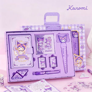 joytop | Genuine Kuromi Stationery Set Cartoon Sanrio Melody Back-to-school Birthday Gifts Gel Pen Planner Ruler Stickers Study Supplies
