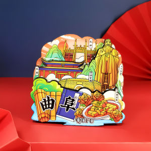 Đồ Lưu Niệm Du Lịch Bằng Gỗ Trung Quốc Đồ Trang Trí Nhà Hình Chữ Nhật Hình Ảnh Kiến trúc Trung Quốc Mới Sản Phẩm Thủ Công