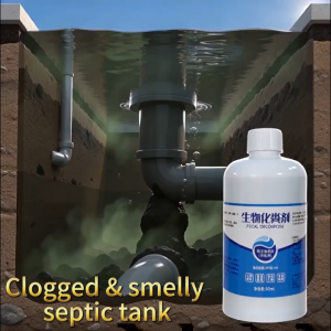 ✨Dissolves in 3s✨septic tank treatment 300ml No odor. No clog septic tank cleaner