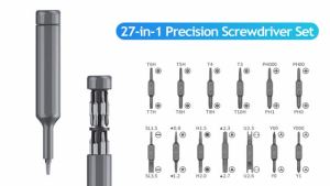 27/39 in 1 Precision Screwdriver Set Manual Pen Small Screwdriver with 38 Magnetic Torx Phillips Drill Bits Mini Repair Tool
