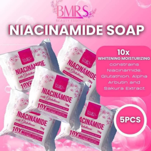 BMRS NIACINAMIDE GLUTA Premium Whitening Soap with 10x Whitening 70grams