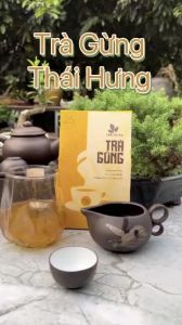 Trà Gừng Thái Hưng - Hộp 25 túi lọc 5g Giải cảm lạnh tăng huyết áp