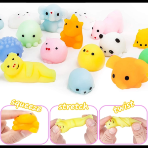 10Pcs Animal Dumpling Squeeze Pinch Ball Toy Stress Relief Kids 捏捏乐 解压球 现货 MY Ready Stock Malaysia