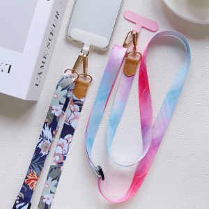 Mobile Phone Clip Antilost Retro Pattern Strap Crossbody Long Straps Adjustment Length Hanging Universal Neck Lanyard For Phone