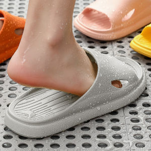 Mens Bath Slippers Soft Bottom Anti-Slip Summer Home Use Couples Slip-Resistant Indoor Slippers Quiet during Use