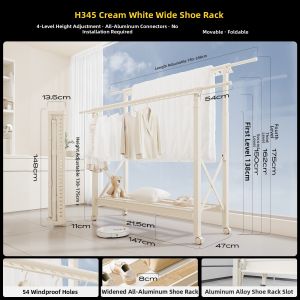 MINGZHI | Windproof Folding Adjustable Drying Rack