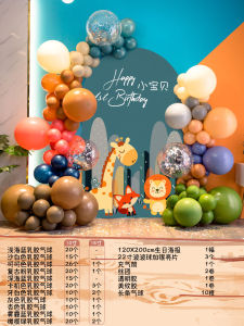 ปาร์ตี้วันเกิดเด็ก ปีนี้มาแบบย้อนยุค บัลลูนตกแต่งสีมอยเออร์ ป้ายพื้นหลัง งานวันเกิดเด็ก 1 ปี ของขวัญวันเกิดเด็ก