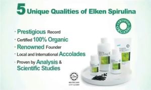 ELKEN Spirulina | Certified Organic | 650 Tablets | Food Supplement | HQSHOP