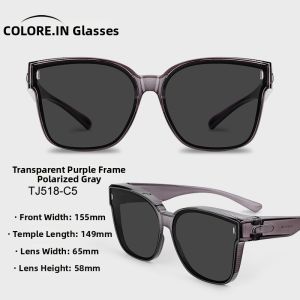 COLORE.IN | UV Protection Polarized Clip-on Sunglasses