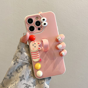 เคสโทรศัพท์แบบครอบเต็มสำหรับ Apple 16 17 pro คู่รัก 15 pro Max 14 pro พร้อมหัวเข็มขัดแบบมีวงแหวน 13 ป้องกันการตกหล่น 12 สนุกสนาน 11 น่ารัก