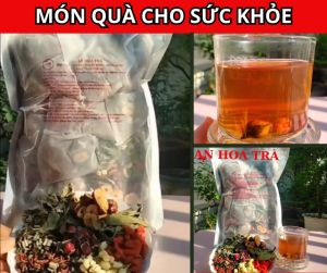 1kg/30 gói Trà đậu đen gạo lứt huyết rồng thảo dược (mix cửu vị) - Trà đậu đen gạo lứt rang