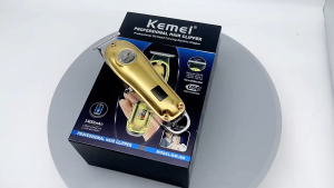Kemei Metal Body LED Power Display Professional Hair Clipper USB Charging Hair Liner Clipper KM-i8s
