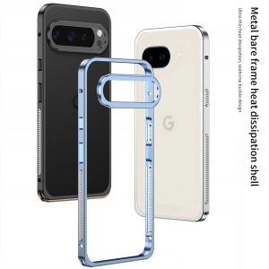 Aluminum Alloy Bumper Phone Case For Google Pixel 9 Pro XL Cooling Case With Metal Camera protective Film Frame Phone Casing