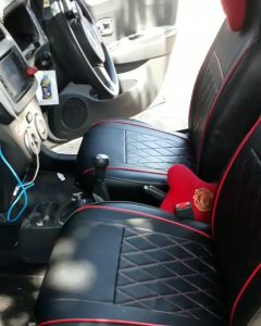 sarung jok kulit mobil datsun Go+ 2014-2016 3baris