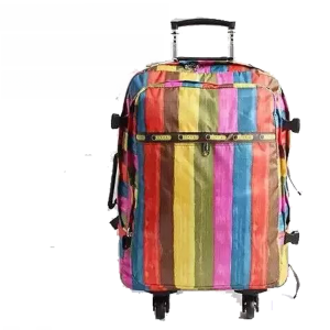 กระเป๋าเป้เดินทางกันน้ําความจุขนาดใหญ่พร้อมสายสะพายไหล่คู่และระบบล้อสากลน้ําหนักเบานูนฟอร์ดปั่นการ์ตูนแอนิเมชั่นสไตล์