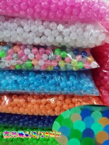 Hạt Dạ Quang Ánh Sáng Mặt Trời Tròn Mabe Vỏ Lớp Ngoài Tự Làm Vòng Tay Dây Chất Liệu Lỗ Thẳng Trang Sức 6/8/10mm Phát Sáng Trong Bóng Tối Hạt