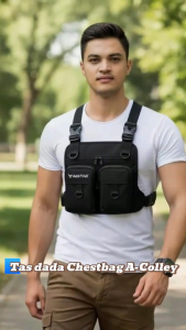 tas dada pria tactical army kekinian distro casual trendy cowok keren pelindung dada