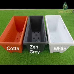 Baba Planter Box 537 Rectangular Pot for Vegetable 73x32x32CM Pasu Plastik Pasu Bunga Besar 花盆塑料 SHS Kebun
