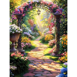 Paper Jigsaw Puzzle 500/1000/1200/2000PCS Garden Flowers Landscape Scenery DIY Craft Hobby Wall Decor Gift