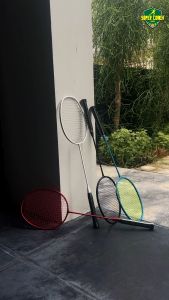 Badminton Racket ไม้แบดมินตันคาร์บอนไฟเบอร์ 24lbs กรอบอลูมิเนียมอัลลอยด์