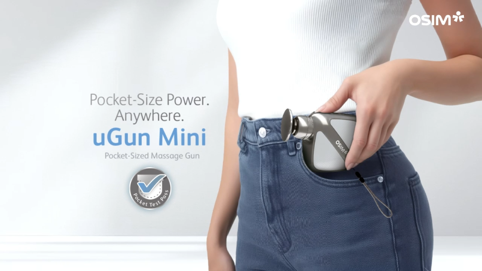 【HOT SALES】OSIM uGun Mini Pocket Sized Massage Gun Portable Deep Powerful Muscle Pain Relief | Mesin Urut Badan迷你筋膜枪