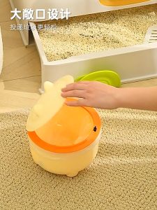 THPET ถังขยะวางได้ตั้งโต๊ะ สไตล์นอร์ดิก สำหรับใส่ขยะ ในบ้านและออฟฟิศ ครอกแมว กระบะทรายแมว พร้อมฝาพับปิดสนิท