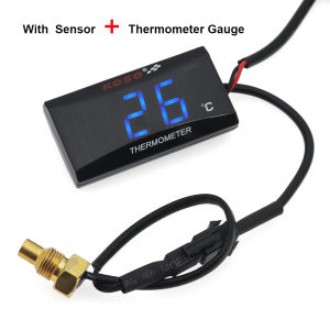 RYSJM | LCD Digital Water Temperature Mini Meter Moto Universal Thermometer For XMAX300 CB400 MT 07 09 Sensor KOSO cylinder Temp Gauges