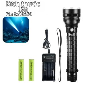 2026 Đèn Pin Lặn Chuyên Nghiệp IPX8 Mới XHP390 LED 800M Đèn Pin Lặn Có Thể Sạc Lại Không Thấm Nước Để Chiếu Sáng Dưới Nước