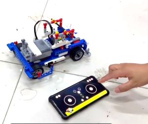 Race car Programmable remote control robot electric building block science education 9686 puzzle building blocks childrens toy