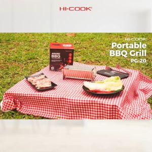 Hi-Cook Portable BBQ Grill Knockdown Kecil 20 x10 | Alat Panggang BBQ Portable