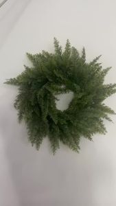 17.7in Artificial Christmas Wreath Plastic Pine Needle Wreath for Home Room Front Porch Xmas Window Farmhouse Outdoor Decoration