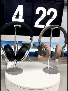 PsDs EJ3 Luxury Full Alloy Curve Arc Leather Hanger Handset Headphone Holder Stand
