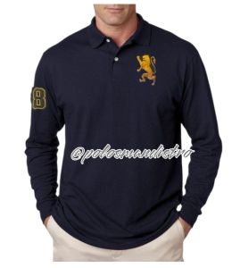 KAOS POLO TSHIRT GIO DANO LOGO BORDIR GOLD LENGAN PANJANG