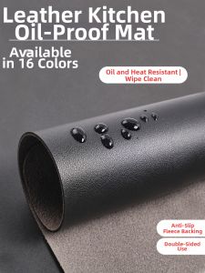 JIELEFAN | Oil-proof Dust-proof Heat-resistant Kitchen Cabinet Range Hood Mat
